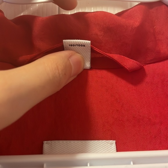 BURBERRY Logo Patch Zip-up Nylon Track Jacket In White Red Reflective oversize L - Picture 4 of 10